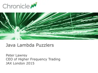 Mastering Java Lambda Puzzlers