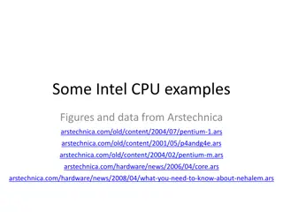 Intel CPU Evolution & Performance Analysis