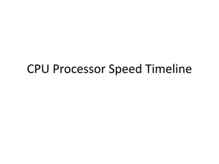 Evolution of CPU Processor Speeds Timeline