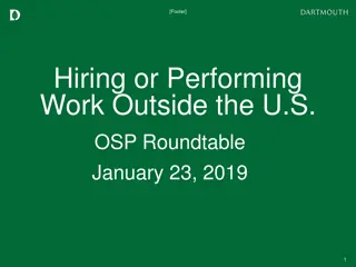 Understanding Considerations for Hiring or Performing Work Outside the U.S.