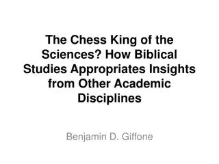 Biblical Studies: Interdisciplinary Insights