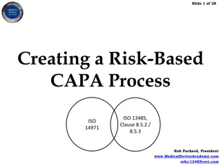 Risk-Based CAPA Process in ISO 13485