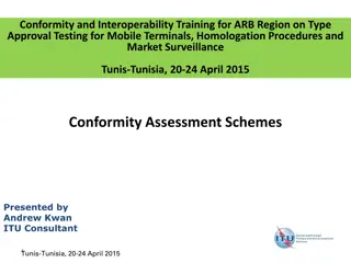 Conformity Assessment Schemes and Standards