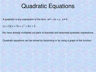 Understanding Quadratic Equations