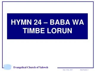 Evangelical Church of Yahweh Hymn
