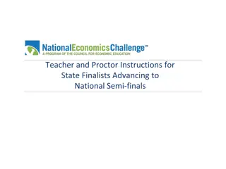 National Economics Challenge State Finalists Instructions