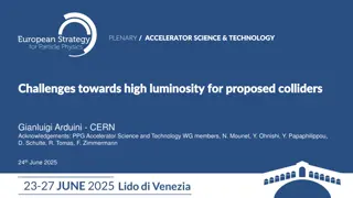 Challenges Towards High Luminosity in Proposed Colliders