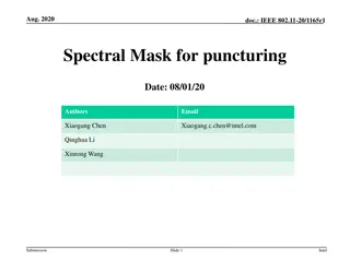 Spectral Mask Puncturing in IEEE 802.11-20/1165r1