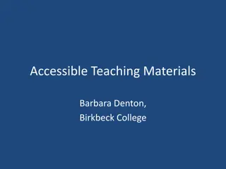 Enhancing Teaching Materials Flexibility