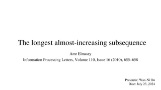 Almost-Increasing Subsequence Problem