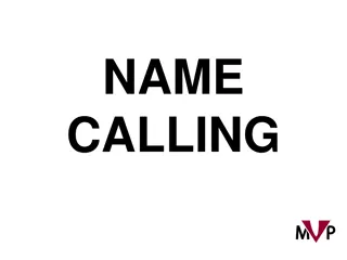 Challenging Name-Calling