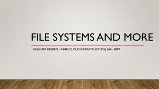 Understanding File Systems and Management
