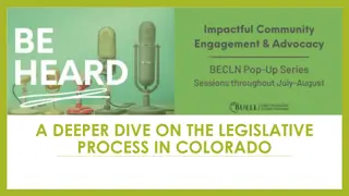Legislative Process in Colorado: A Comprehensive Guide