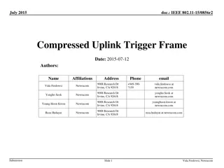 IEEE 802.11-15/0856r2 Uplink Trigger Frame Options