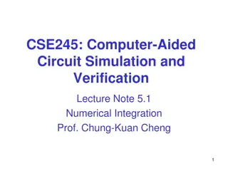 Circuit Simulation and Numerical Integration Methods