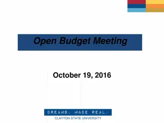 Clayton State University Budget Meeting Insights