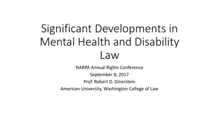 Developments in Mental Health and Disability Law at NARPA Conference