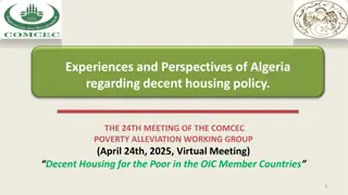Algeria's Decent Housing Policy Perspectives