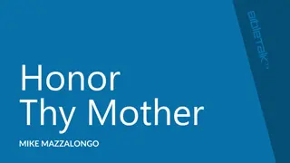 Honoring Mothers: A Timeless Command