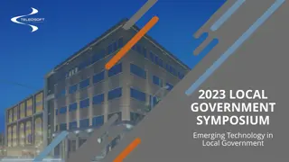 2023 LOCAL GOVERNMENT SYMPOSIUM  Emerging Technology in   Local Government
