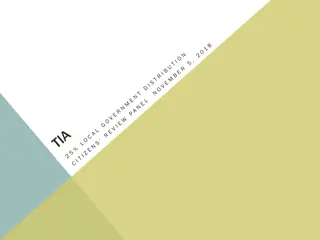 Distribution of TIA Proceeds Overview