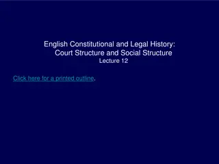 Legal and Social Structure in 14th Century England