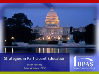 Effective Strategies for Participant Education at Partner Conference