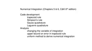 Numerical Integration Techniques and Methods