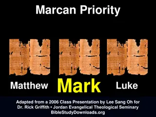 Understanding Marcan Priority and the Synoptic Gospels