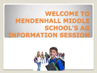Mendenhall Middle School AG Information Session