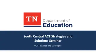 Success on ACT Mathematics: Skills and Strategies
