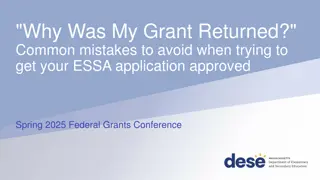 Avoid Common Mistakes for ESSA Grant Approval