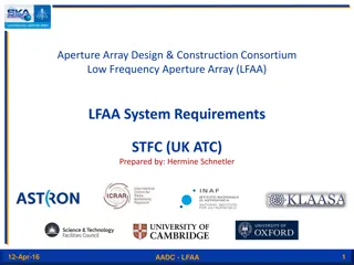 Low Frequency Aperture Array (LFAA) System Requirements