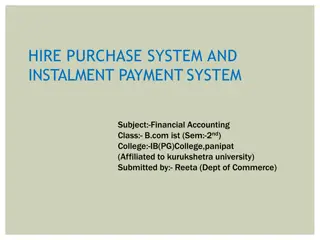 Understanding Hire Purchase and Installment Payment Systems