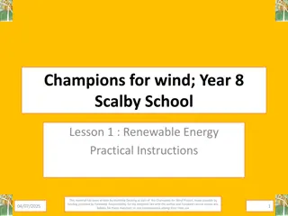 Renewable Energy Practical Instructions for Students