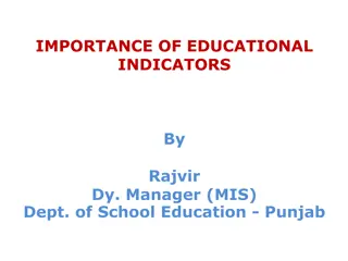 Educational Indicators and Importance