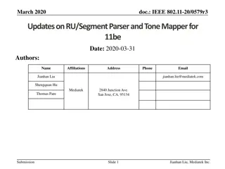 Updates on IEEE 802.11be Tone Mapper Scheme