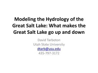 Modeling Hydrology of Great Salt Lake
