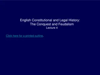 Conquest and Feudalism in English History