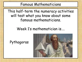 Exploring Pythagoras: A Mathematician's Legacy