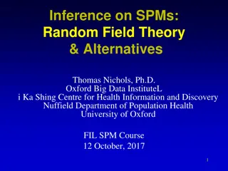 Inference on SPMs and Random Field Theory