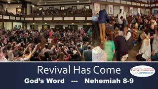 Signs of Spiritual Revival in Nehemiah