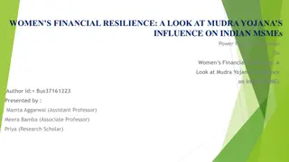 Exploring Financial Resilience: Impact of Mudra Yojana on Indian MSMEs