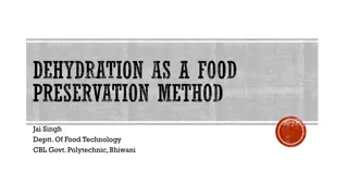 Dehydration as a Food Preservation Method Overview