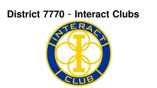 Interact Clubs in District 7770