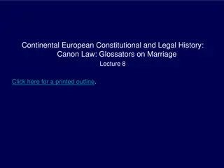 Continental European Legal History: Canon Law Evolution