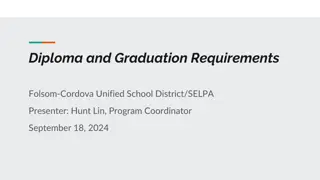 Graduation Requirements in Folsom-Cordova Unified School District