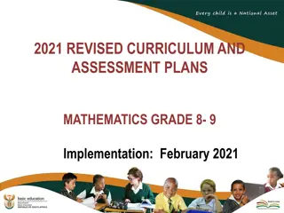 Revised Mathematics Curriculum Implementation 2021