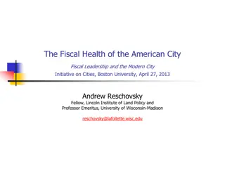Understanding Fiscal Health in American Cities