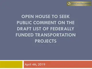 Seeking Public Input on Federally Funded Transportation Projects